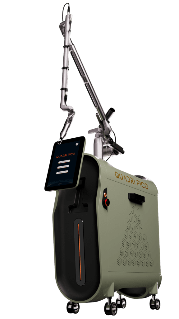 Máquina de laser de picossengundos, laser quadri pico, que remove tatuagem no Rio